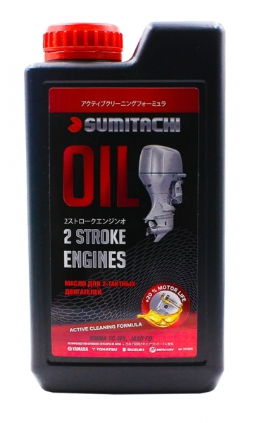 Полусинтетическое моторное масло Sumitachi 2-stroke engines OIL TC-W3 1 л